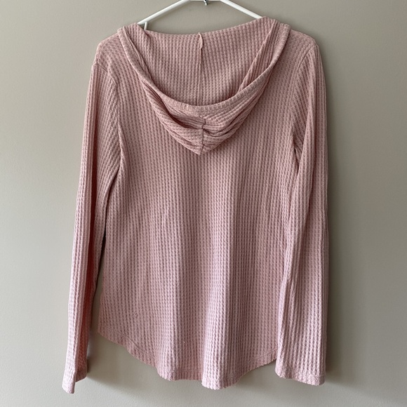 Forever 21 Waffle Knit Lightweight Hoodie - Picture 2 of 6